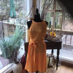 Ann Taylor size LG goldenrod dress